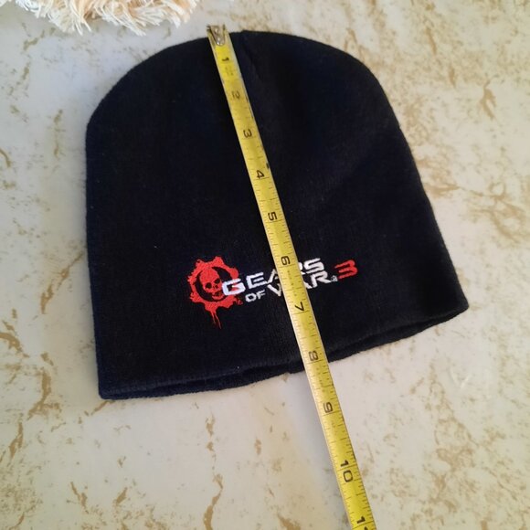 Gears of War 3 (Xbox 360 game) Promo Knit Beanie/ Skull Cap NWOT! - Black, OS - Picture 9 of 10
